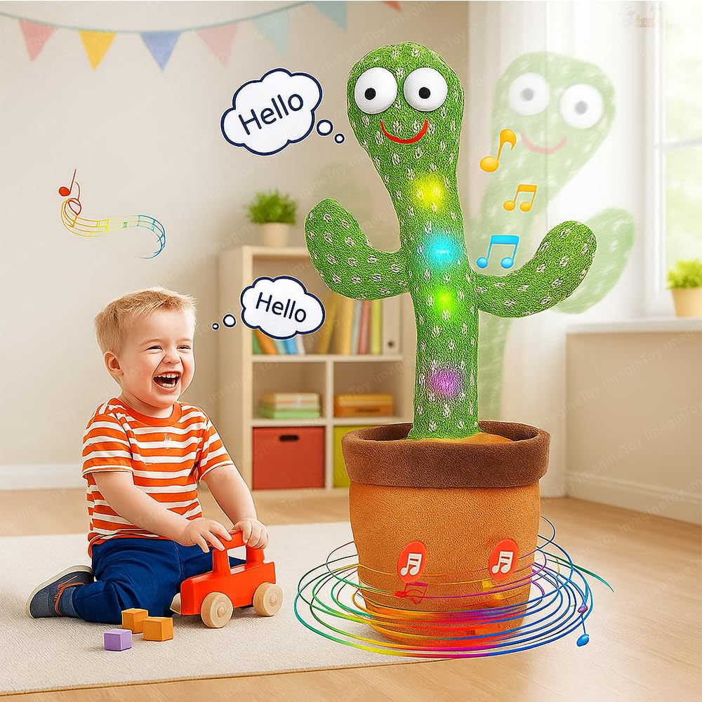 🌵 Best Quality Dancing & Talking Cactus Toy – Interactive Musical Plush