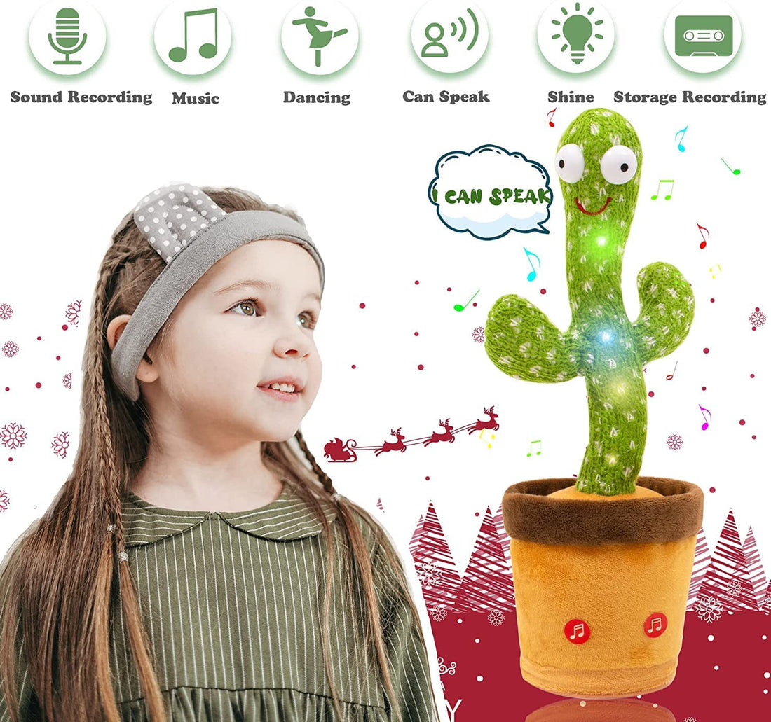 🌵 Best Quality Dancing & Talking Cactus Toy – Interactive Musical Plush