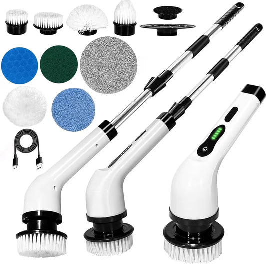 Clean Tough Stains Effortlessly with Electric Spin Scrubber