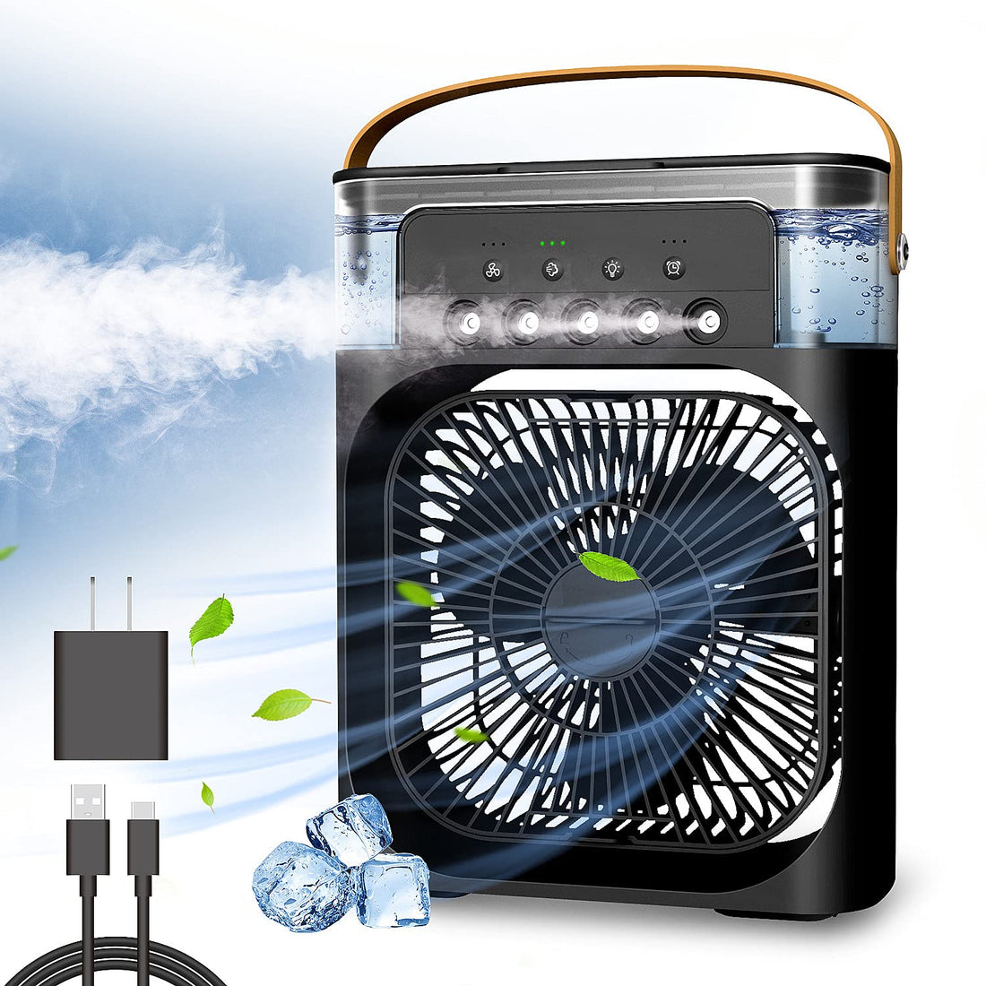 Best Quality Portable USB-Powered Personal Fan (No Battery) With Mist Option