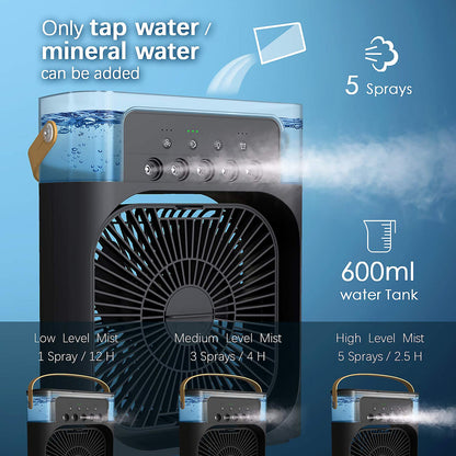 Best Quality Portable USB-Powered Personal Fan (No Battery) With Mist Option